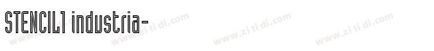 STENCIL1 industria字体转换 STENCIL1 industria字体转换